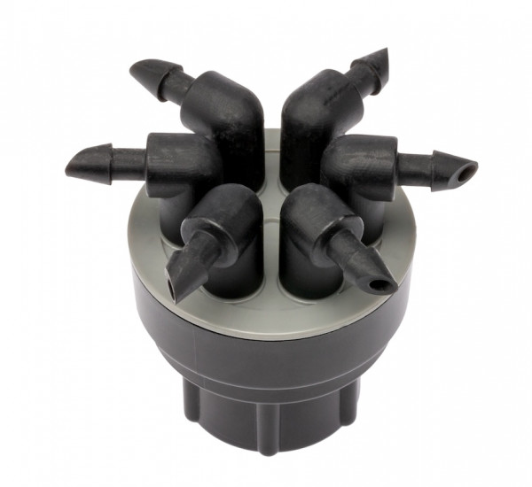 Hunter Mehrfach-Emitter MPM-050 Verteiler 6 Auslässe 1/2" IG grau
