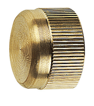 Messing Blindkappe Innengewinde Premium