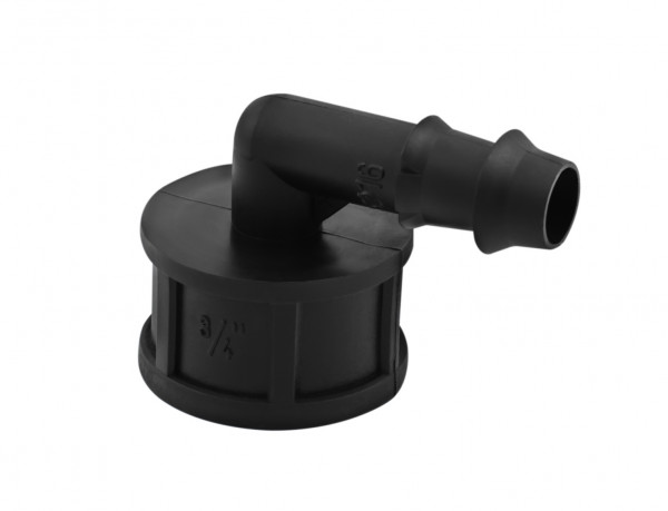 Tropfrohr Verbinder Winkel 16mm mit Innengewinde 3/4"