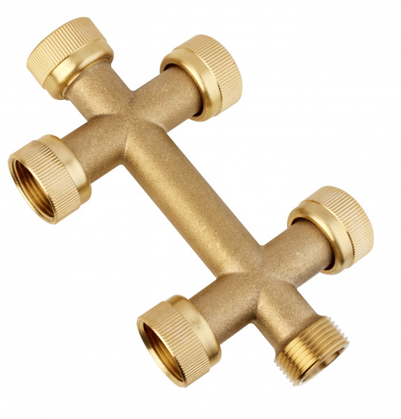 Messing Swivel Doppel Kreuz-Stück Premium