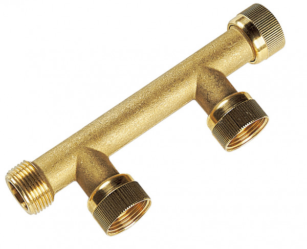 Messing Swivel Multi-Verteiler Premium 2 Ausgänge